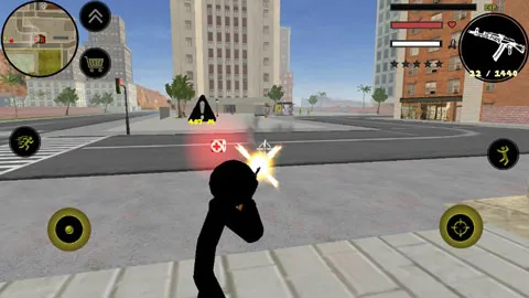 火柴人绳索英雄破解版截图1