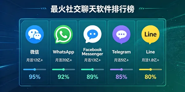 最火的社交聊天软件排行榜